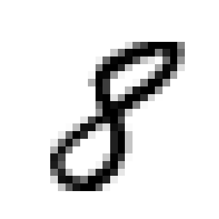 真实数据集中的手写数字 8